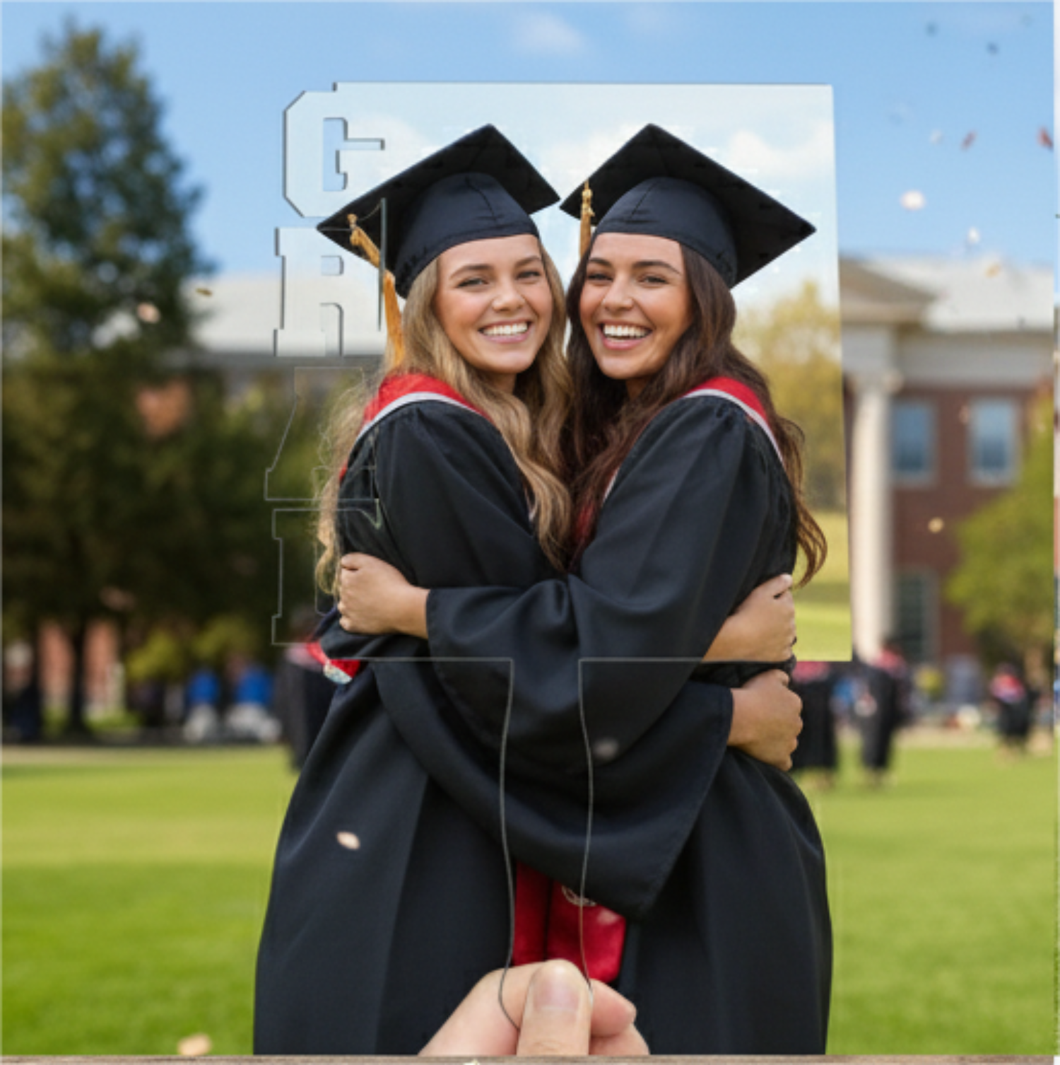 Graduation Gift Sublimation GRAD Cork Memo Board with MDF Keychain – Blank Heat Transfer Board for Personalized Gifts