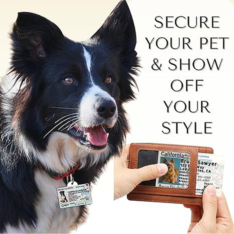 DTY Sublimation MDF Pet Tag | Blank Heat Transfer Dog Tag for Pets | White 5.5×8.6cm & 2.8×4.3cm | Customizable