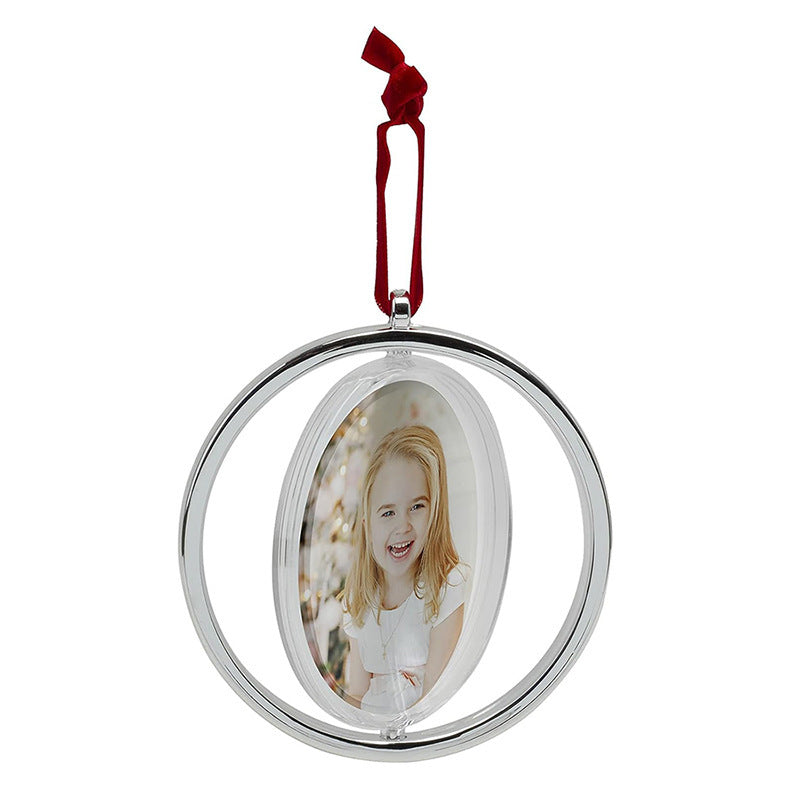 New Sublimation Christmas Ornament | Blank Rotating MDF Round Hanging Decoration | DIY Heat Transfer Holiday Gift