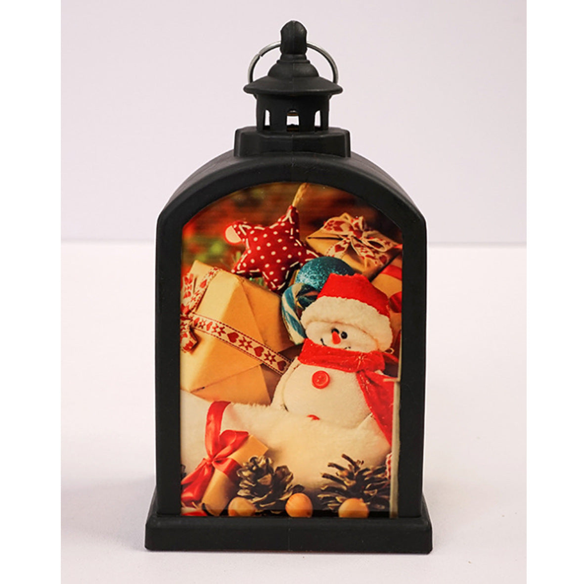 New PET Sublimation Christmas LED Lantern – DIY Heat Transfer Night Light for Holiday Decoration