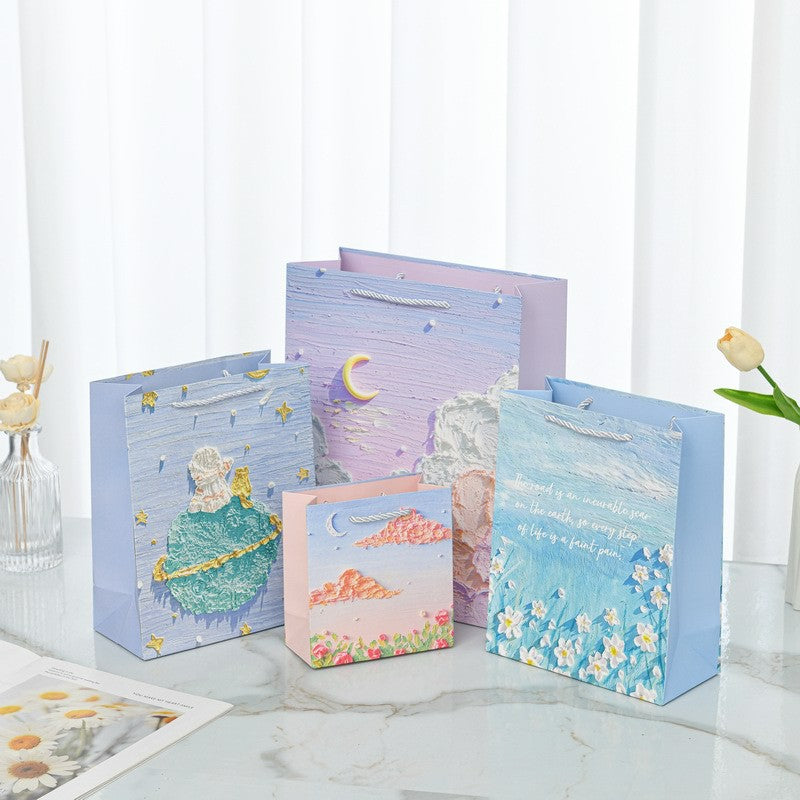 Small Kraft Paper Gift Bags with Handles 14×15×7cm – Recyclable Favor Bags for Jewelry, Students, Party, or Small Gifts