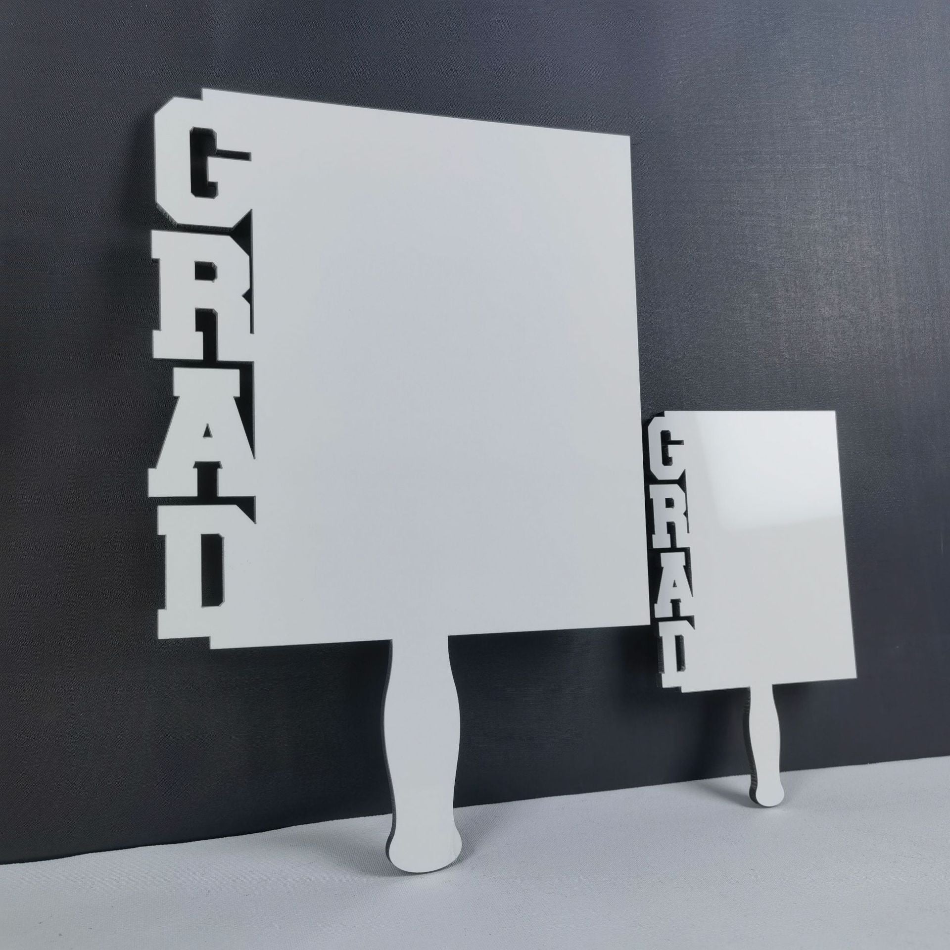 Graduation Gift Sublimation GRAD Cork Memo Board with MDF Keychain – Blank Heat Transfer Board for Personalized Gifts